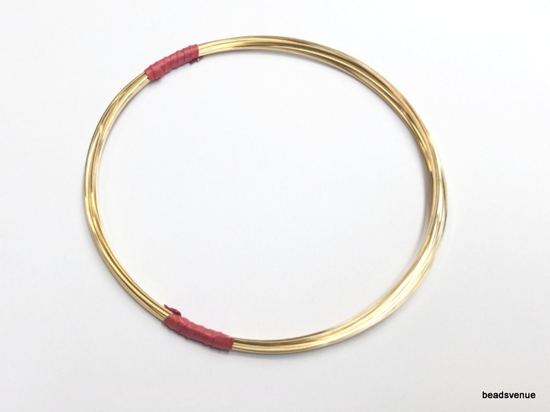 Gold Filled Round Soft Wire thickness 1.8mm 13 Gauge