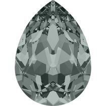 Swarovski Crystal Pear Fancy Stone4320 MM 6,0X 4,0 BLACK DIAMOND F