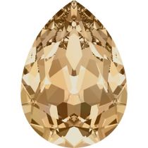 Swarovski Crystal Pear Fancy Stone4320 MM 8,0X 6,0 CRYSTAL GOLDEN SHADOW F