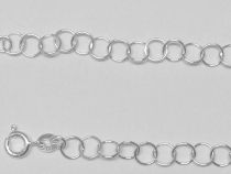 Sterling Silver Round(5.2mm) Rolo  Chain- 50 cms.